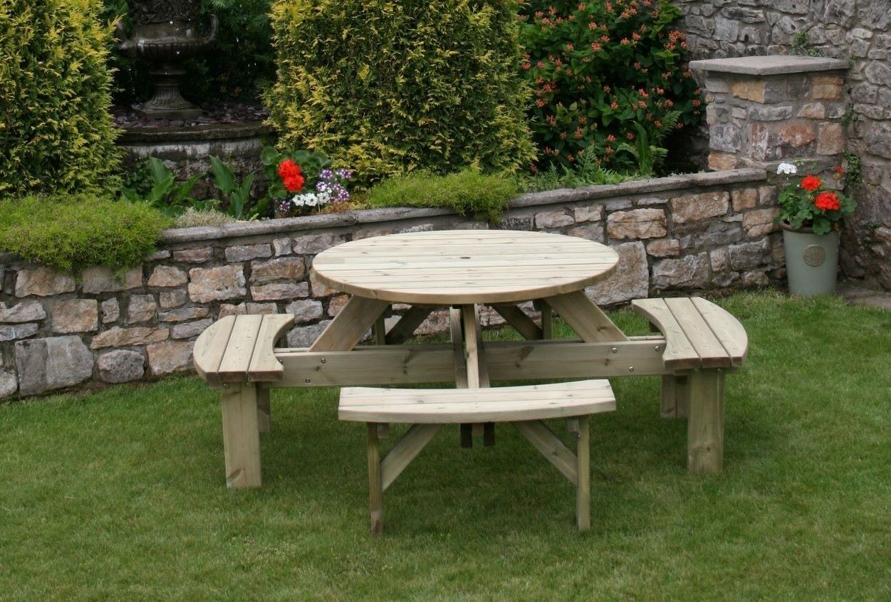 Supported Round Picnic Table Glasgow & Edinburgh Delivery Stewart